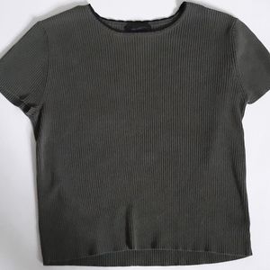 The Limited Olive Green Ribbed Tee/Tshirt …